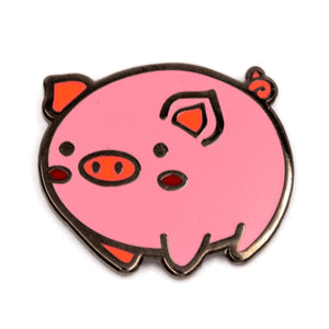 Happy Pig enamel pin