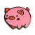 Happy Pig enamel pin