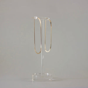 Long Oval Earrings