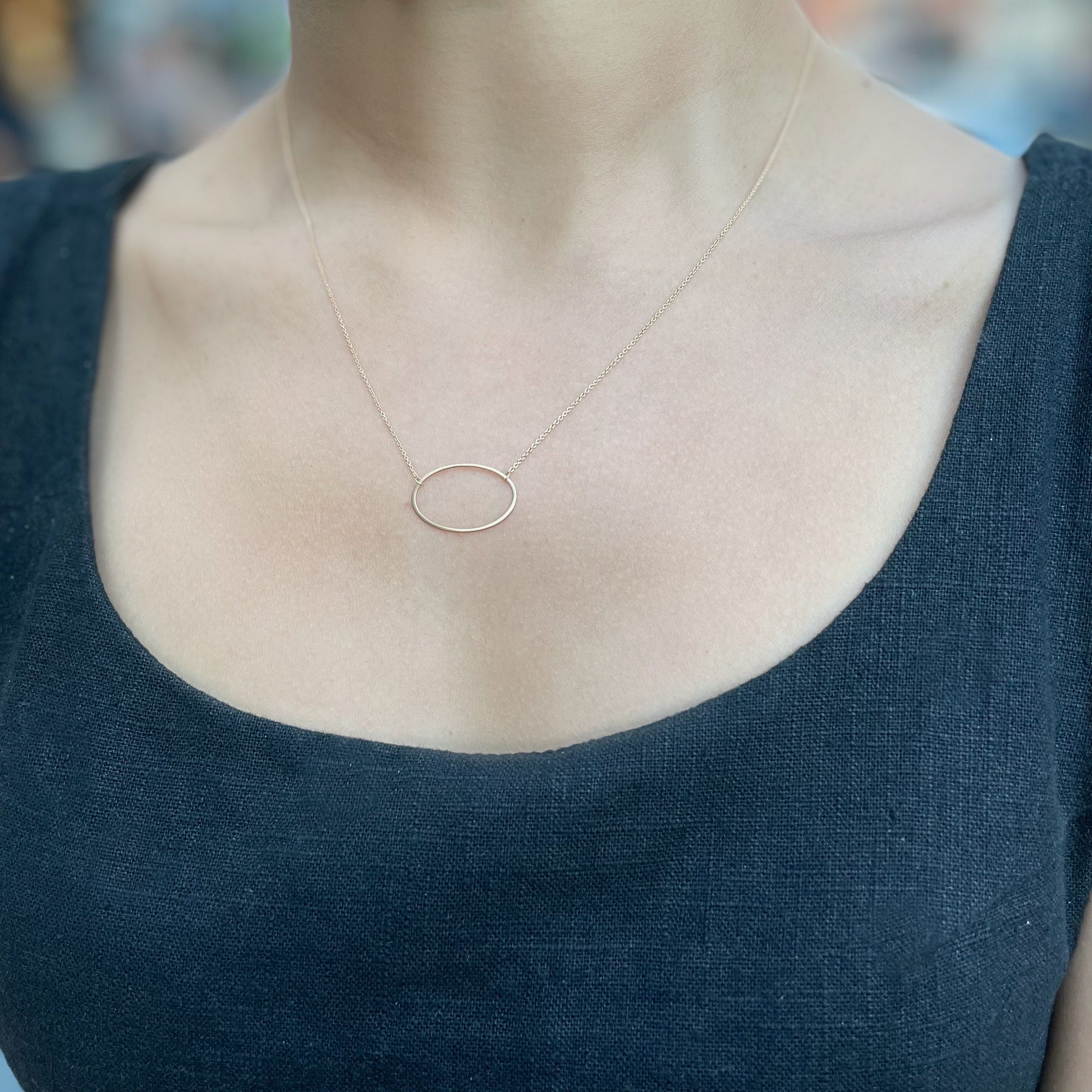 Carla Caruso - Solo Ellipse necklaceo