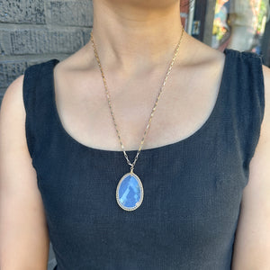 MISHA - PALE CHALCEDONY NECKLACE