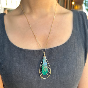 MISHA - GREEN ONYX NECKLACE