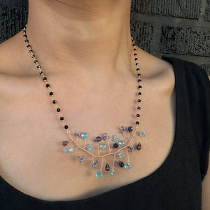 LINA -MULTI STONE BRANCH NECKLACE