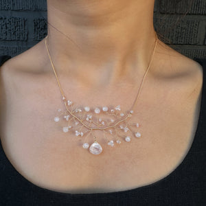 LINA -MOONSTONE BRANCH NECKLACE