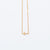 NSC - Mini Sideway Cross Necklace in Yellow Gold Plated