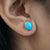 NSC - Medium Turquoise stud earrings