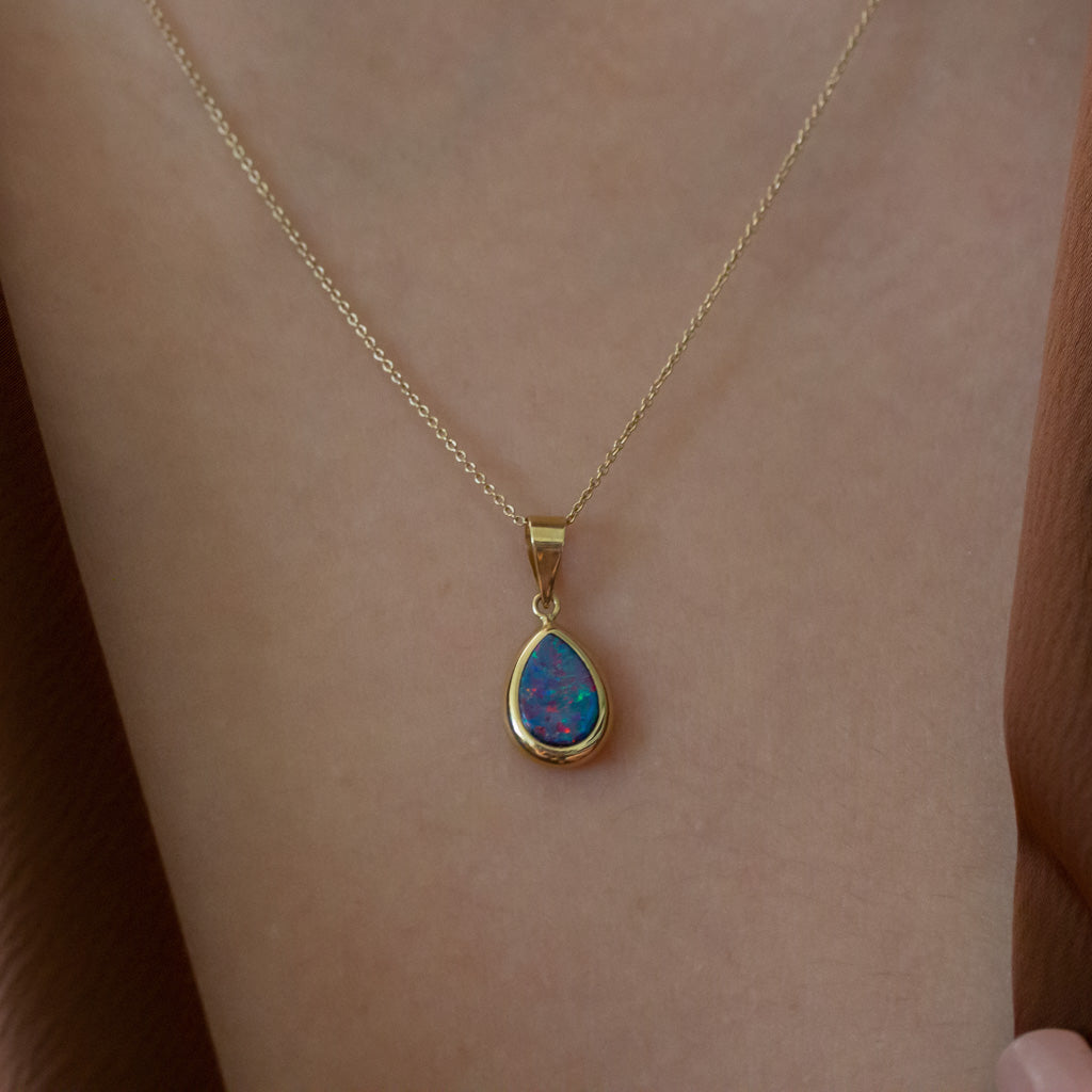 NFC - Teardrop Opal necklace