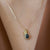 NFC - Pear shaped gemstone and diamond necklace