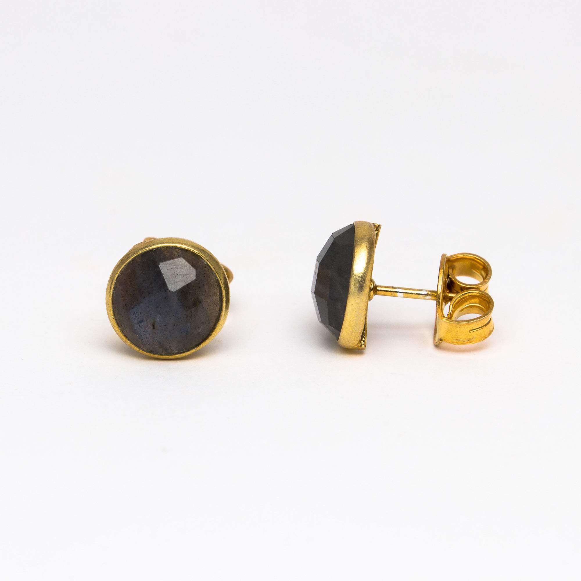 NSC - Labradorite round stud earrings