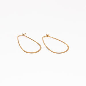 Melissa Joy Manning - Medium teardrop hoop earrings