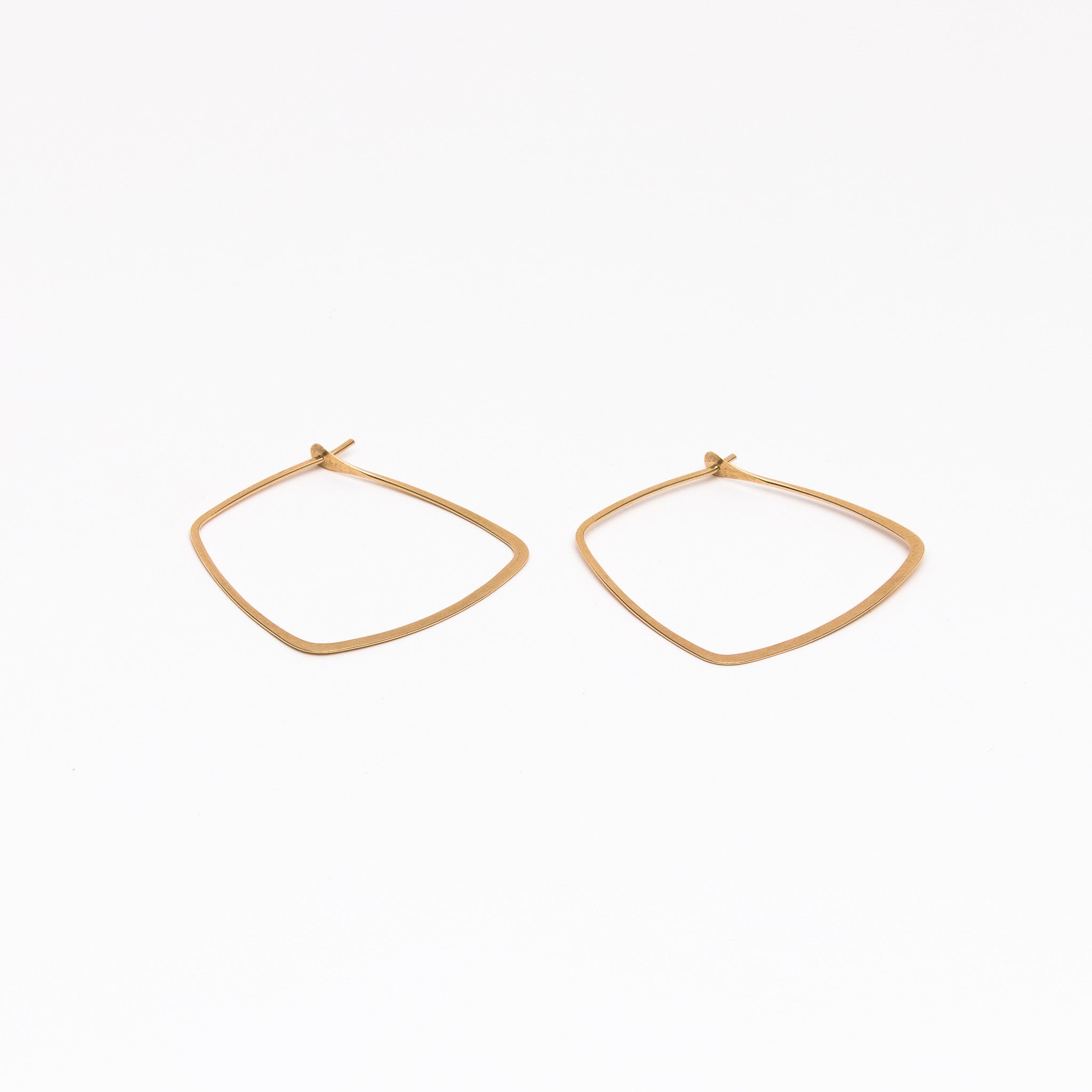 Melissa Joy Manning - Trapezoid hoop earrings